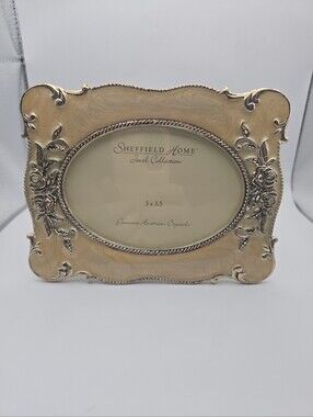 Sheffield Home Jewel Collection Oval Picture Frame Austrian Crystals Roses